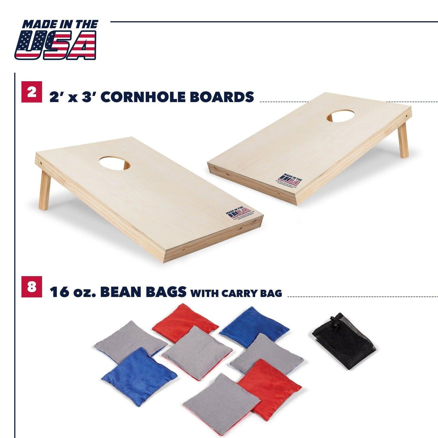 2' x 3' Cornhole Boards - EZ Does It