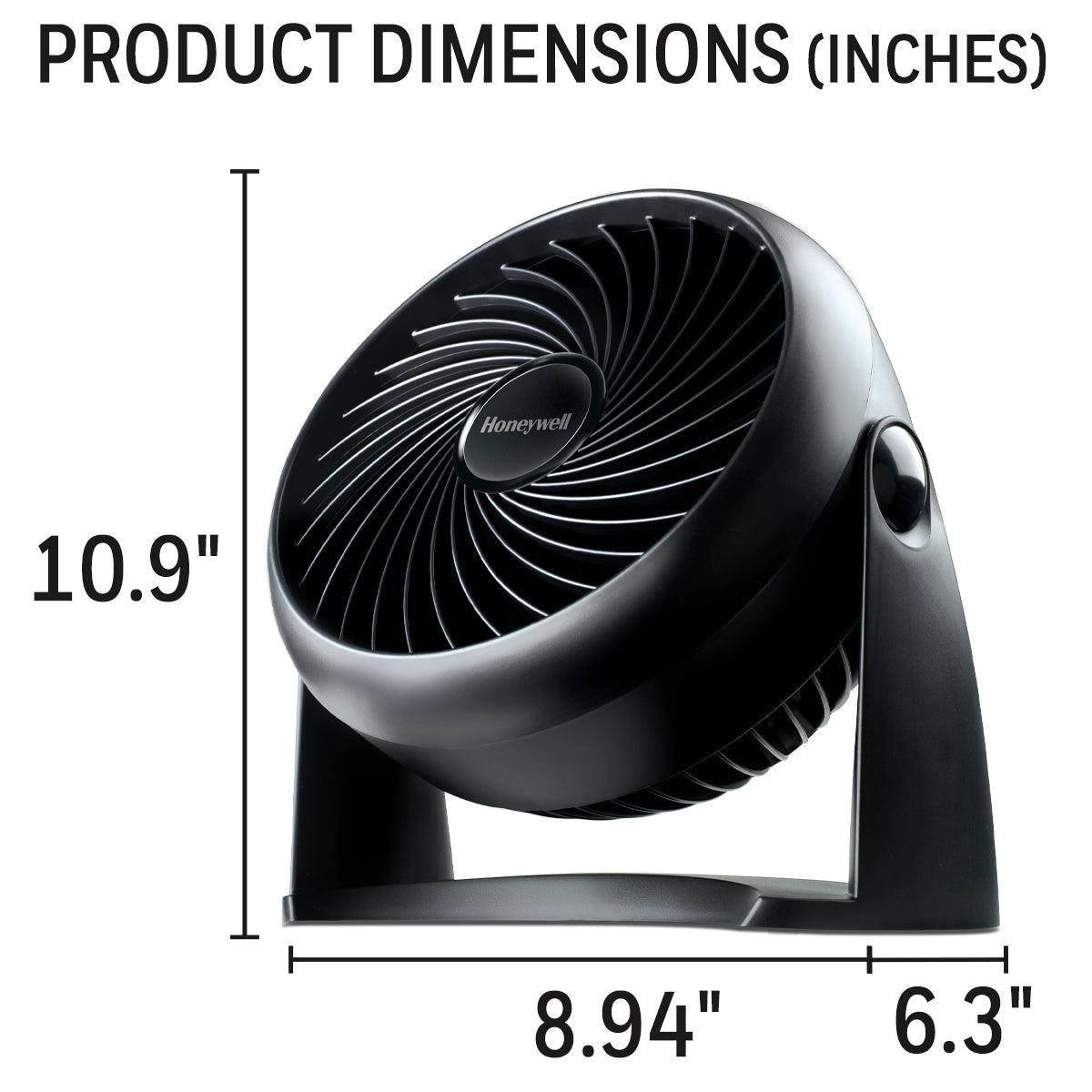 Black Turbo Force Power Table Fan - EZ Does It