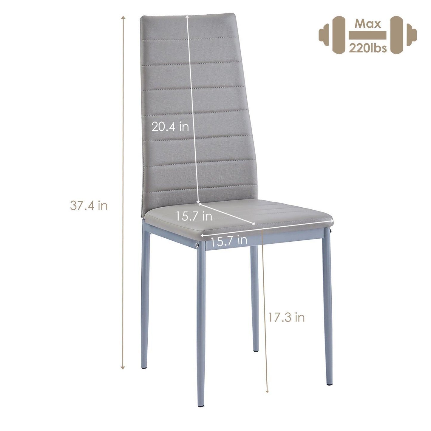 RozHome Modern Kitchen Chairs - EZ Does It