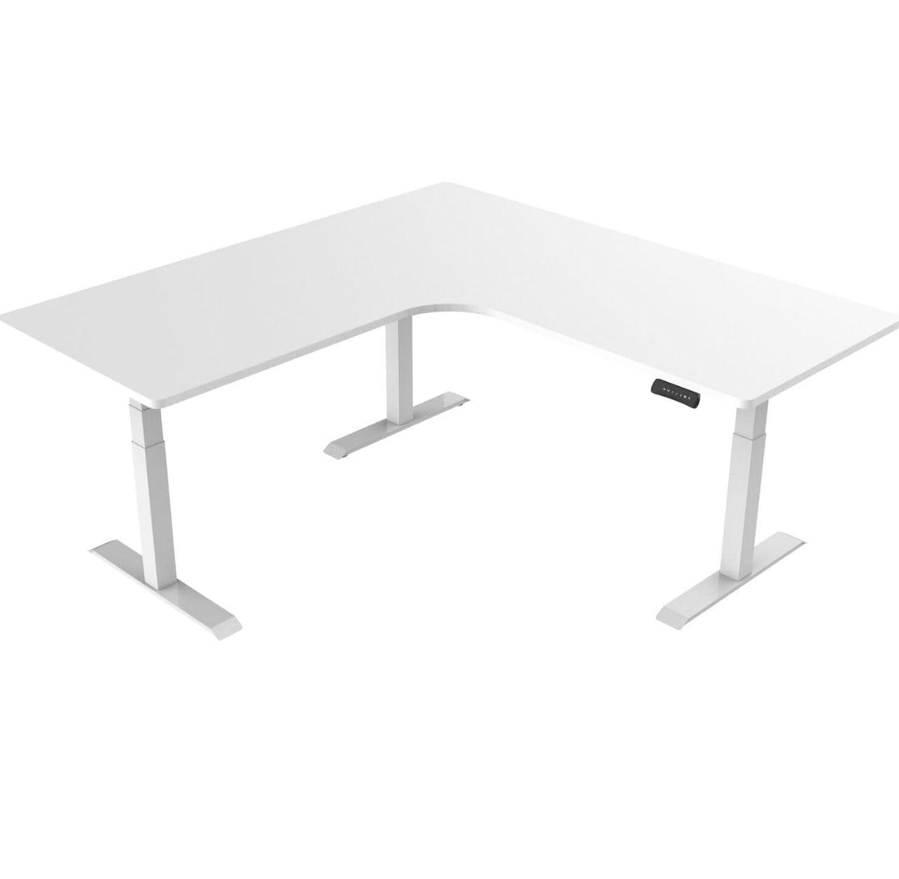 L-Shaped Sit Stand Desk, Electric Height Adjustable - EZ Does It
