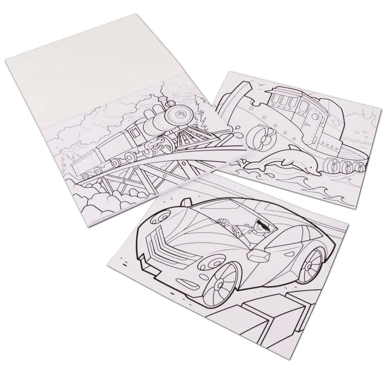 Melissa & Doug Jumbo Vehicles Coloring Pad - EZ Does It