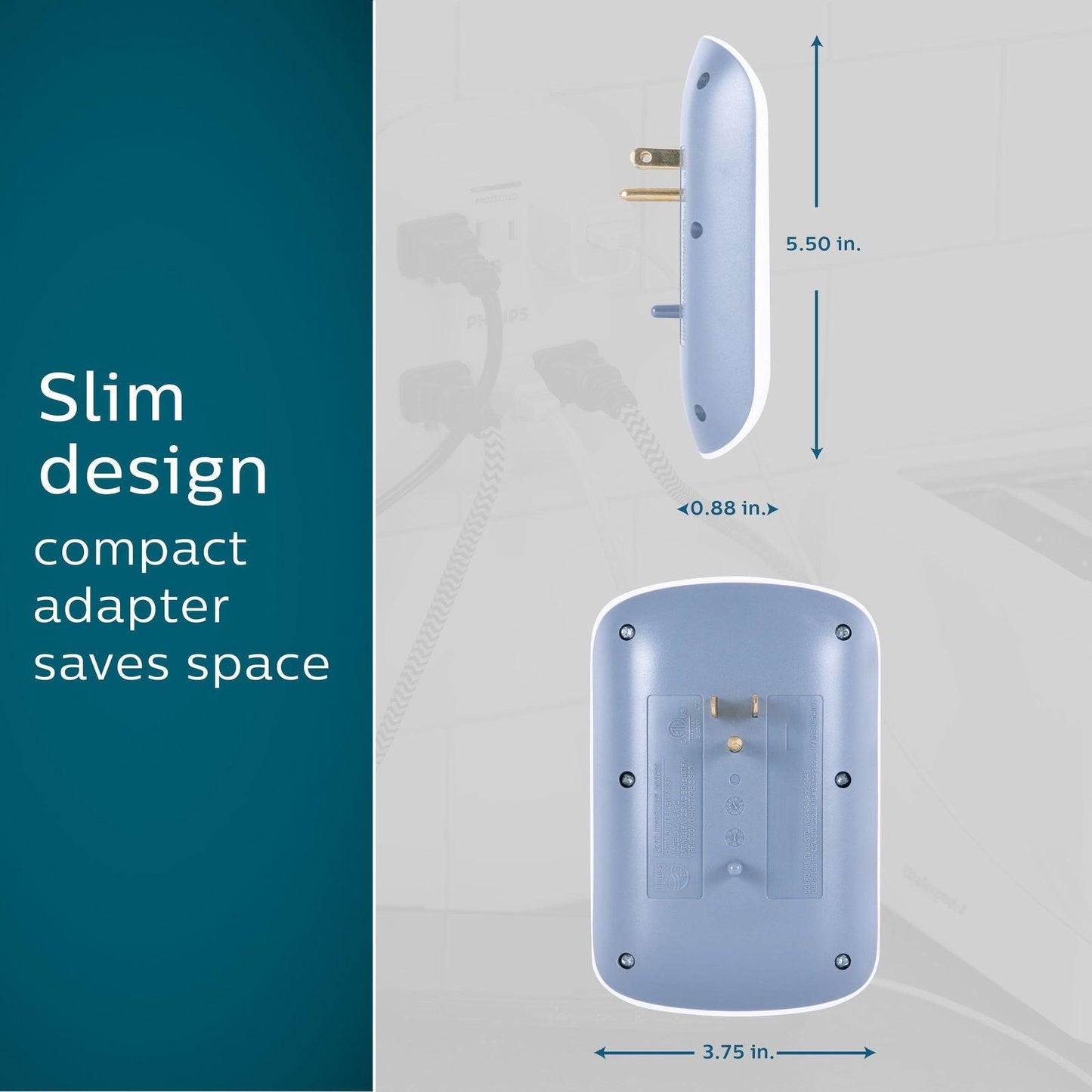 Philips 6-Outlet Surge Protector Tap - EZ Does It
