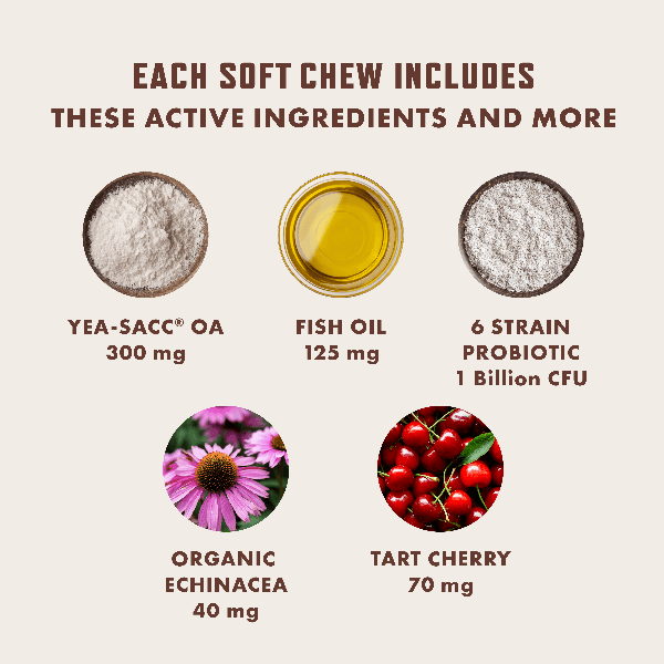 Rocco & Roxie Allergy Health Supplement Soft Chews - EZ Does It