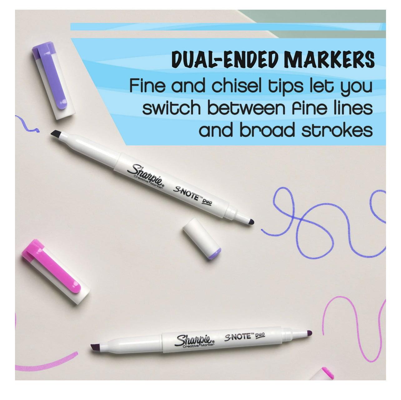 Sharpie S-Note Creative Marker Duo - EZ Does It