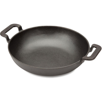 10" Cast Iron Wok for Grill, Campfire, or Stovetop - EZ Does It