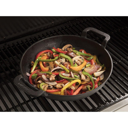 Cuisinart 10" Cast Iron Wok for Grill, Campfire, or Stovetop