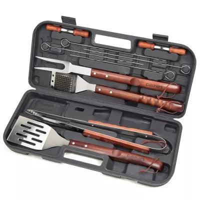 13 pc Wooden Grill Tool Set - EZ Does It