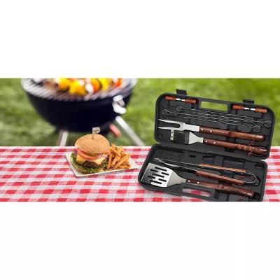 13 pc Wooden Grill Tool Set - EZ Does It