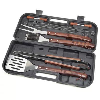 13 pc Wooden Grill Tool Set - EZ Does It