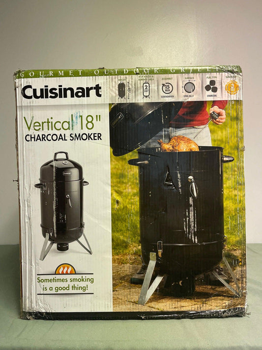 18" Vertical Charcoal Smoker Grill - EZ Does It