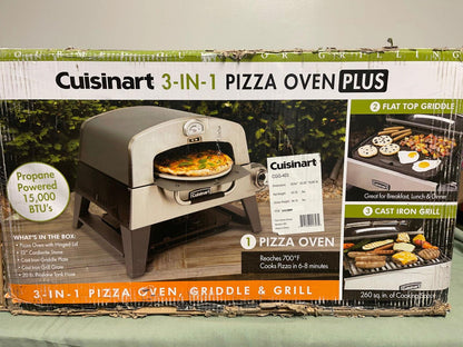 3-in-1 Pizza Oven, Griddle, and Grill - EZ Does It