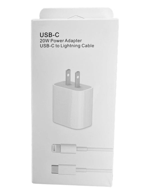 3ft USB-C 20W Power Adapter & USB-C to Lightning Cable - EZ Does It