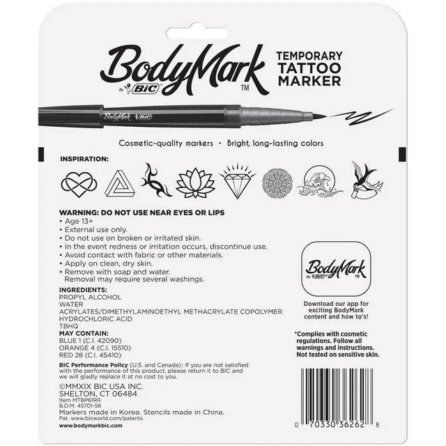 BIC BodyMark Temporary Tattoo Markers - EZ Does It