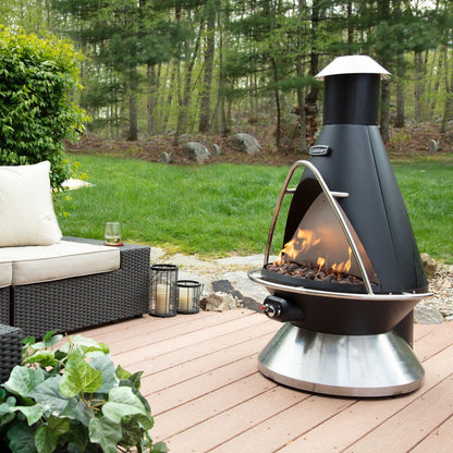 Chimenea Propane Fire Pit Patio Heater - EZ Does It