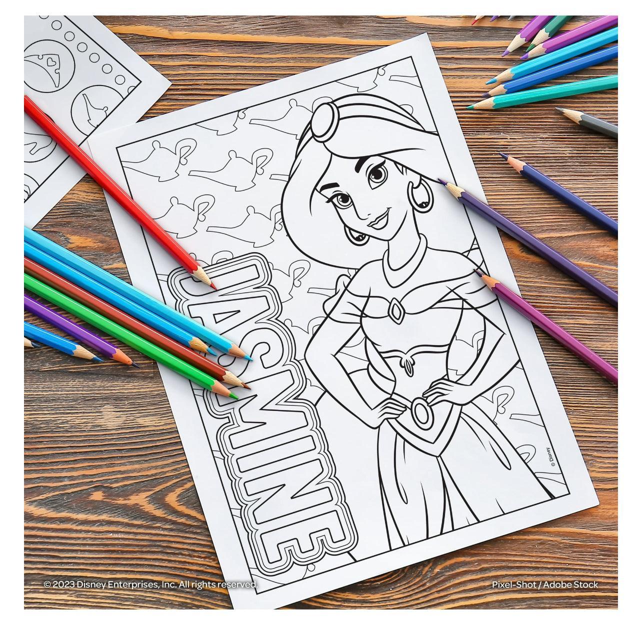 Disney Princess 40 Page Advanced Coloring Book - EZ Does It