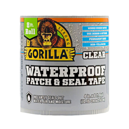 Gorilla Glue Clear Waterproof Patch and Seal Tape - EZ Does It