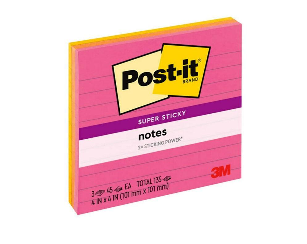 Post-it Super Sticky Notes, 4x4" EZ Does It