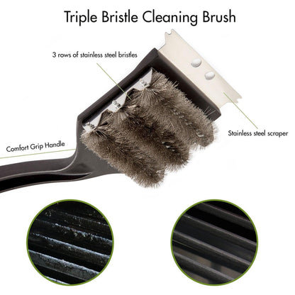 Triple Bristle Grill Cleaning Brush - EZ Does It