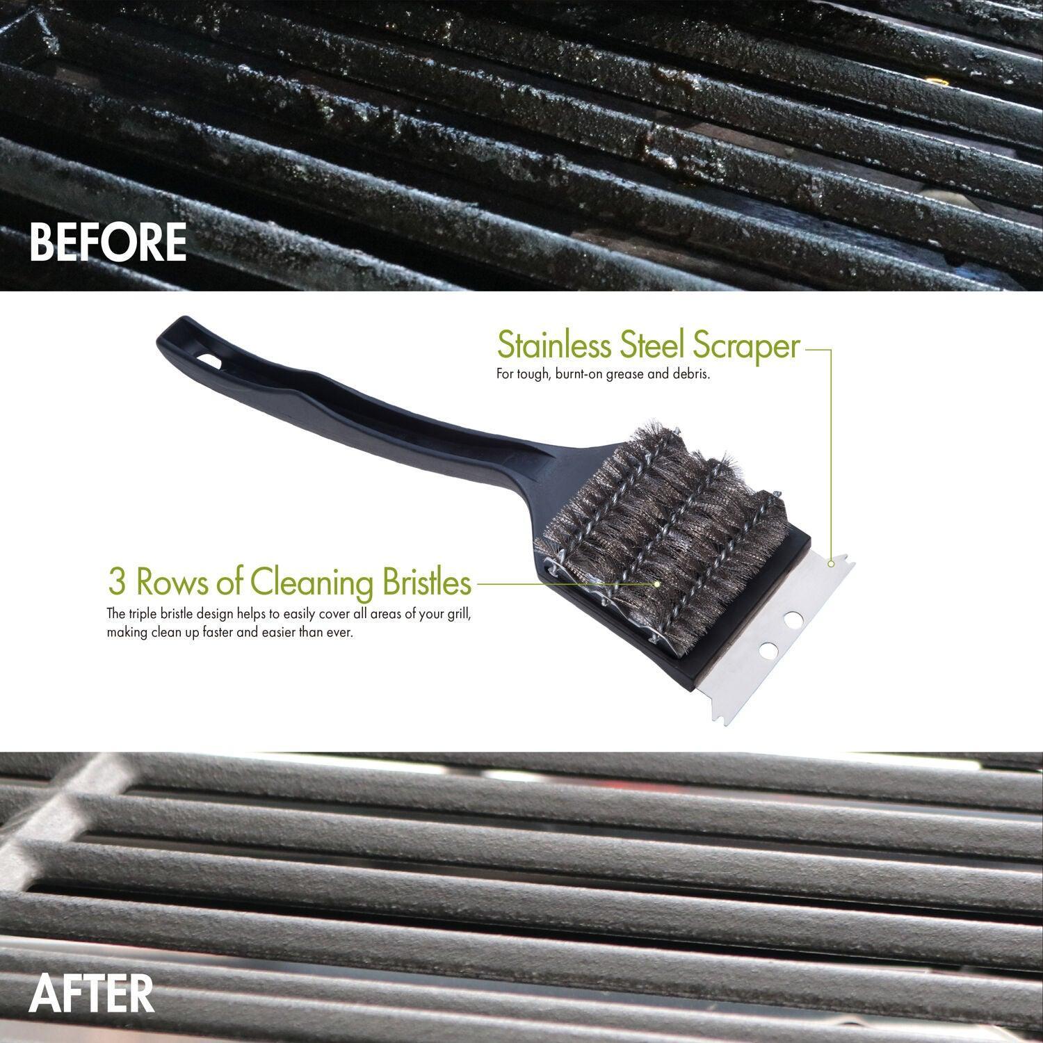 Triple Bristle Grill Cleaning Brush - EZ Does It