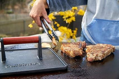 XL Cast Iron Griddle Press - EZ Does It